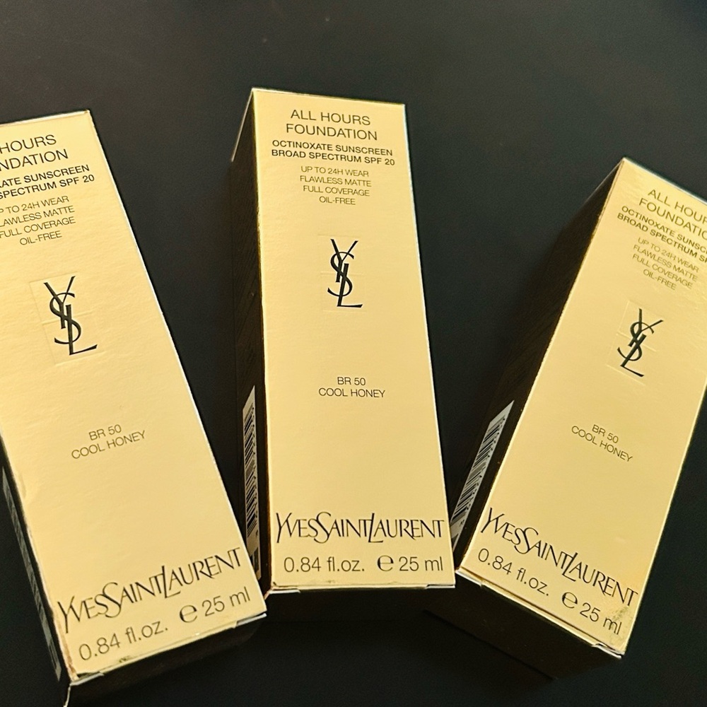 NIB Yves Saint Laurent All Hours Foundation SPF 20 | BR50 Cool Honey - Picture 7 of 7